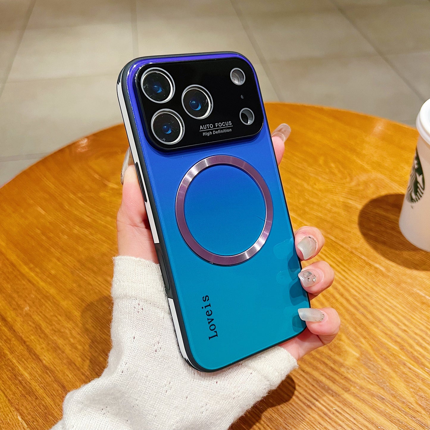 MagSafe Magnetic Gradient Phone Case with Lens Protection